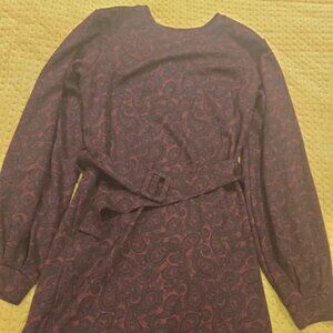 Retro Women's Small Burgundy Dress